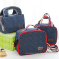 Customized models Oxford cloth aluminum film denim ice pack insulation cooler bag factory direct sales